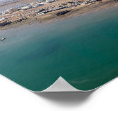 Panoramisch zicht op de haven van Sur - Oman Poster (Hoek)