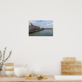 Panoramisch zicht op Musee d'Orsay vanaf Pont Roya Poster (Keuken)