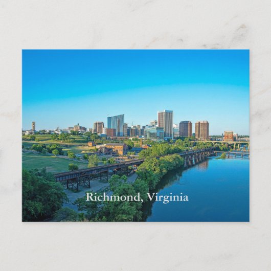 Panoramisch zicht op Richmond, Virginia Briefkaart (Voorkant)