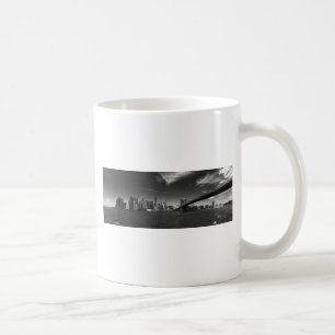 Panoramisch Zwart Wit Brooklyn Koffiemok