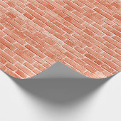 Panoramische achtergrond van een brede oude rode b cadeaupapier (Hoek)