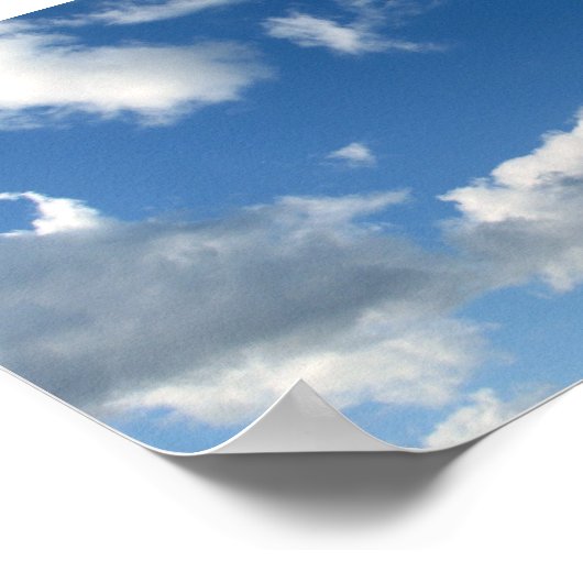 Panoramische balkwolken poster (Hoek)