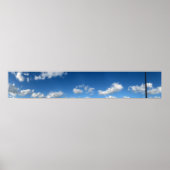 Panoramische balkwolken poster (Voorkant)