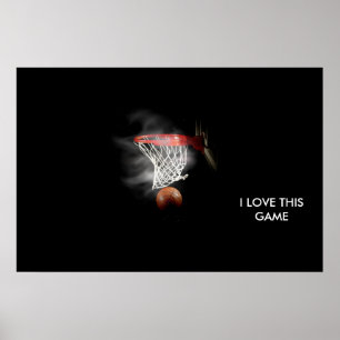 Panoramische Basketbalposter Poster