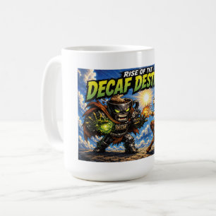 Panoramische Decaf Destroyer Coffee Superheld Comi Koffiemok