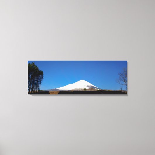 Panoramische foto van de berg Fuji © Canvas Afdruk (Voorkant)