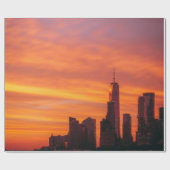 PANORAMISCHE FOTOGRAFIE VAN DE STAD CADEAUPAPIER (Vlak)