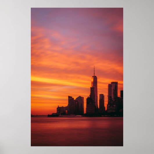 PANORAMISCHE FOTOGRAFIE VAN DE STAD POSTER (Voorkant)