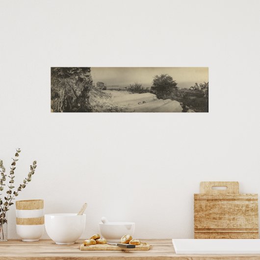  Panoramische Glacial Grooves Kelleys Island O Poster (Keuken)