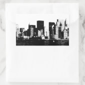 Panoramische New York City Rectangle Sticker (Tas)