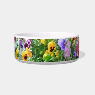 Panoramische pansies Pet Etc Bowl Voerbakje