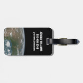 Panoramische planeet Aarde en de VS. 2 Bagagelabel (Achterkant horizontaal)