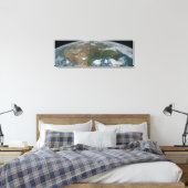 Panoramische planeet Aarde en de VS. 2 Canvas Afdruk (Insitu (Slaapkamer))