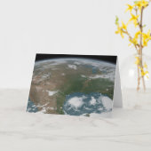 Panoramische planeet Aarde en de VS. 2 Kaart (Gele Bloem)