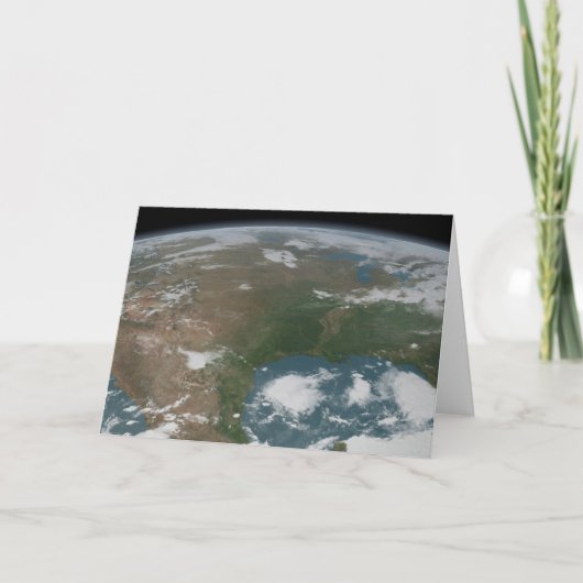 Panoramische planeet Aarde en de VS. 2 Kaart (Voorkant)