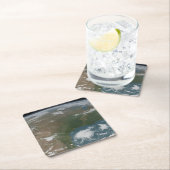 Panoramische planeet Aarde en de VS. 2 Kartonnen Onderzetters (Insitu)