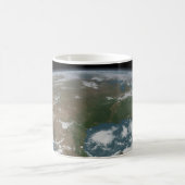 Panoramische planeet Aarde en de VS. 2 Koffiemok (Center)