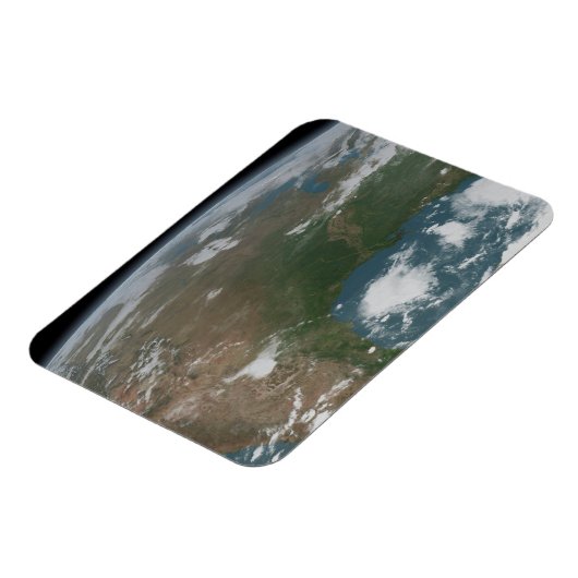 Panoramische planeet Aarde en de VS. 2 Magneet (Linkerzijde)