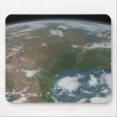 Panoramische planeet Aarde en de VS. 2 Muismat (Voorkant)