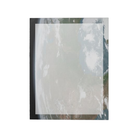 Panoramische planeet Aarde en de VS. 2 Notitieblok (Linkerzijde)