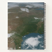 Panoramische planeet Aarde en de VS. 2 Notitieboek (Achterkant)