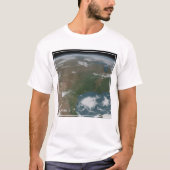 Panoramische planeet Aarde en de VS. 2 T-shirt (Voorkant)