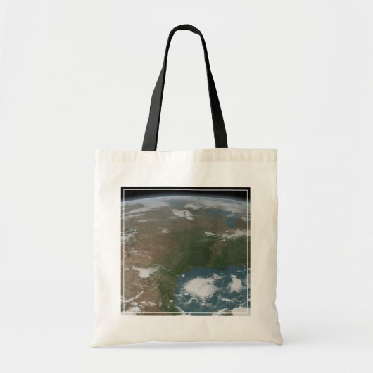 Panoramische planeet Aarde en de VS. 2 Tote Bag (Voorkant)