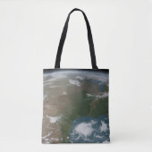 Panoramische planeet Aarde en de VS. 2 Tote Bag (Voorkant)