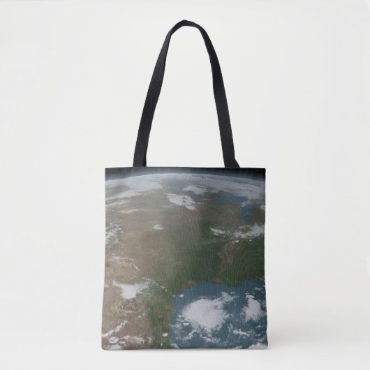 Panoramische planeet Aarde en de VS. 2 Tote Bag (Voorkant)