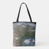 Panoramische planeet Aarde en de VS. 2 Tote Bag (Achterkant)