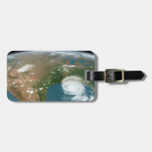 Panoramische planeet Aarde en de VS. Bagagelabel (Voorkant horizontaal)