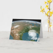 Panoramische planeet Aarde en de VS. Kaart (Gele Bloem)