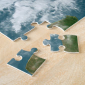 Panoramische planeet Aarde en de VS. Legpuzzel (Zijkant)