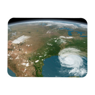 Panoramische planeet Aarde en de VS. Magneet