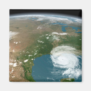 Panoramische planeet Aarde en de VS. Magneet
