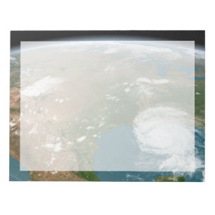 Panoramische planeet Aarde en de VS. Notitieblok