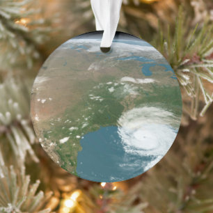 Panoramische planeet Aarde en de VS. Ornament