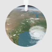 Panoramische planeet Aarde en de VS. Ornament (achterkant)