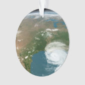 Panoramische planeet Aarde en de VS. Ornament (voorkant)