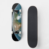 Panoramische planeet Aarde en de VS. Persoonlijk Skateboard (Voorkant)