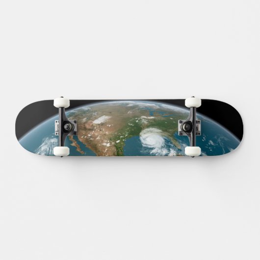 Panoramische planeet Aarde en de VS. Persoonlijk Skateboard (Horizontaal)