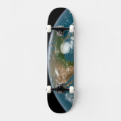 Panoramische planeet Aarde en de VS. Persoonlijk Skateboard (Voorkant)