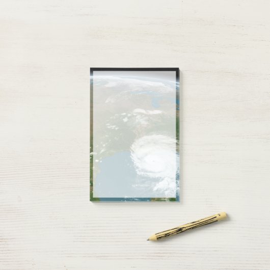 Panoramische planeet Aarde en de VS. Post-it® Notes (Op bureau)