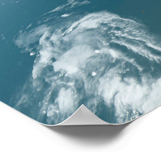 Panoramische planeet Aarde en de VS. Poster (Hoek)