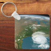 Panoramische planeet Aarde en de VS. Sleutelhanger (Voorkant)