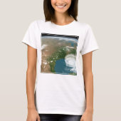 Panoramische planeet Aarde en de VS. T-shirt (Voorkant)