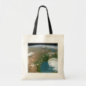 Panoramische planeet Aarde en de VS. Tote Bag (Voorkant)