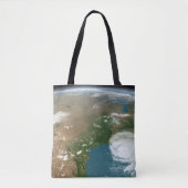 Panoramische planeet Aarde en de VS. Tote Bag (Voorkant)