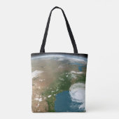 Panoramische planeet Aarde en de VS. Tote Bag (Achterkant)