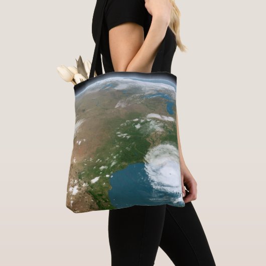 Panoramische planeet Aarde en de VS. Tote Bag (Dichtbij)